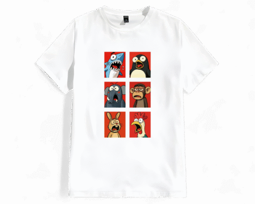 تیشرت حیوانات کارتونی