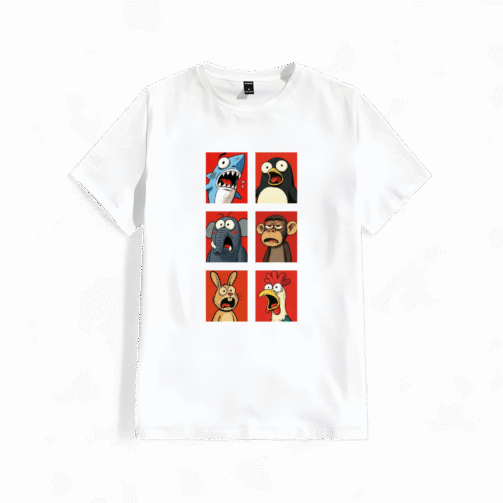 تیشرت حیوانات کارتونی