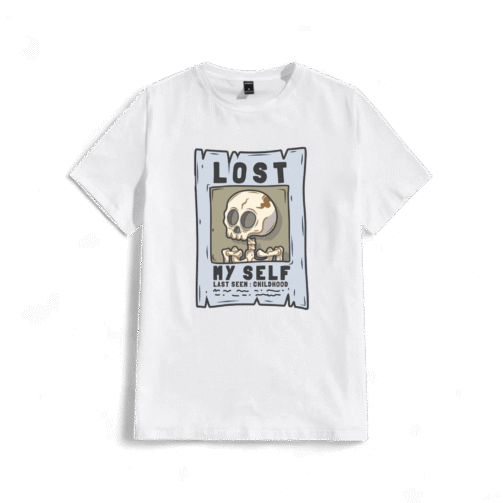 تیشرت نخ پنبه با طرح گرافیکی Lost Myself