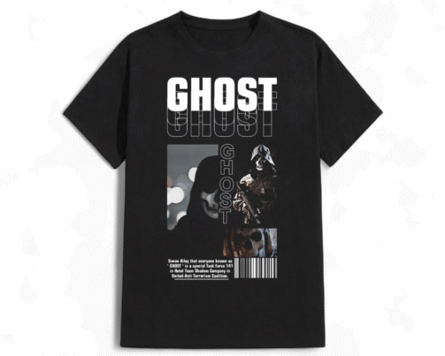 تیشرت گیمینگ طرح گوست