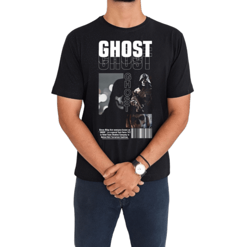تیشرت گیمینگ طرح گوست تن خور